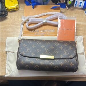 Designer Brown Monogram Crossbody Bag